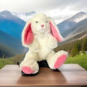 Commonwealth 10" White Bunny Rabbit Plush Long Ears Easter Spring Soft